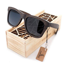 Carregar imagem no visualizador da galeria, Óculos Bamboo Quadrado de Madeira
