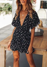 Carregar imagem no visualizador da galeria, Vestido Envelope Curto Estampado - Frete Gratis