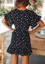 Carregar imagem no visualizador da galeria, Vestido Envelope Curto Estampado - Frete Gratis