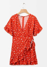 Carregar imagem no visualizador da galeria, Vestido Envelope Curto Estampado - Frete Gratis