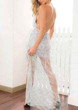 Carregar imagem no visualizador da galeria, Vestido de Festa Longo Tule com Paetê - Frete Gratis