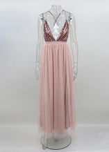 Carregar imagem no visualizador da galeria, Vestido Longo Alcinha Festa com Tule - Frete Gratis