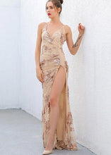 Carregar imagem no visualizador da galeria, Vestido Tule Bordado com Paetês para Festa - Frete Gratis