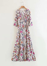 Carregar imagem no visualizador da galeria, Vestido Envelope Longo Estampado - Frete Gratis