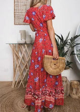 Carregar imagem no visualizador da galeria, Vestido Envelope Longo Estampado Estilo - Frete Gratis