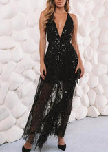 Carregar imagem no visualizador da galeria, Vestido de Tule Bordado Longo para Festa - Frete Gratis