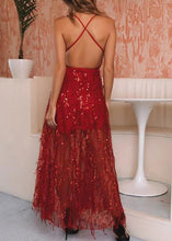 Carregar imagem no visualizador da galeria, Vestido de Tule Bordado Longo para Festa - Frete Gratis