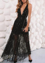 Carregar imagem no visualizador da galeria, Vestido de Tule Bordado Longo para Festa - Frete Gratis