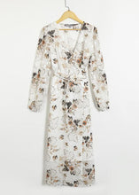 Carregar imagem no visualizador da galeria, Vestido Envelope Transpassado Longo Floral - Frete Gratis