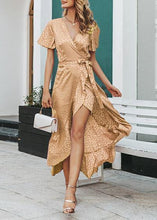 Carregar imagem no visualizador da galeria, Vestido Envelope Midi com Babado - Frete Gratis