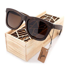 Carregar imagem no visualizador da galeria, Óculos Bamboo Quadrado de Madeira