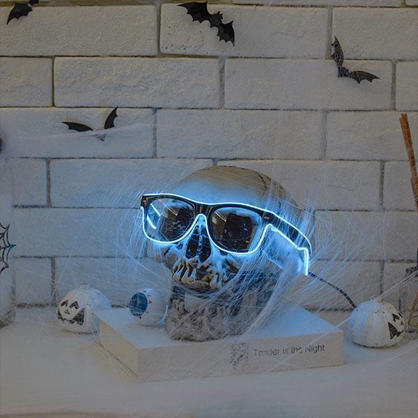 Óculos com Fio de LED de Halloween
