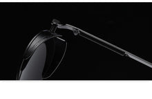 Carregar imagem no visualizador da galeria, Óculos de Sol Feminino Round Metal Steampunk Retro