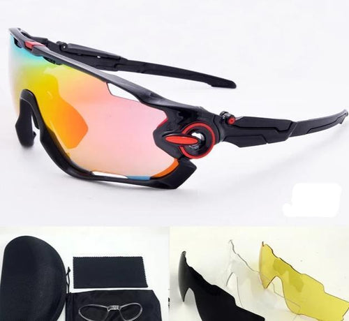 Óculos de Sol Sport UV400 Polarizado 4 Lentes Kit Óculos Esportivo Le Tour de France