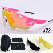 Carregar imagem no visualizador da galeria, Óculos de Sol Sport UV400 Polarizado 4 Lentes Kit Óculos Esportivo Le Tour de France