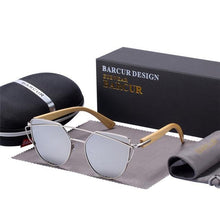 Carregar imagem no visualizador da galeria, Óculos Feminino Bamboo Cat Eye Polarizado
