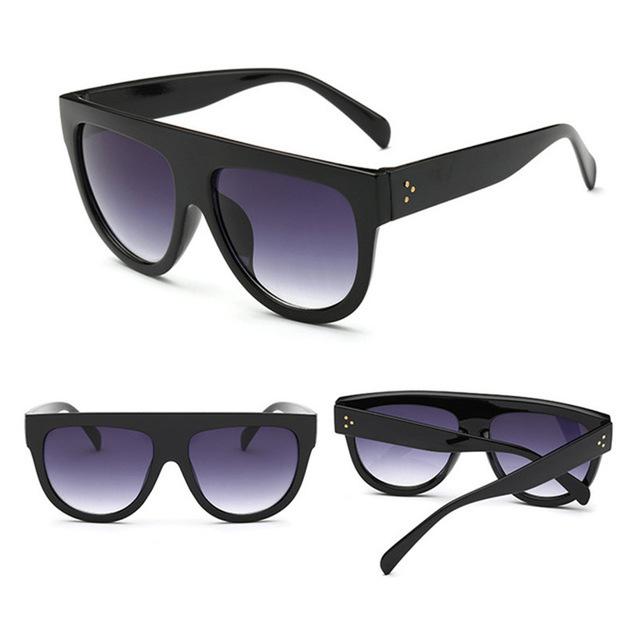 Óculos Feminino Oversized Gradiente Proteção UV